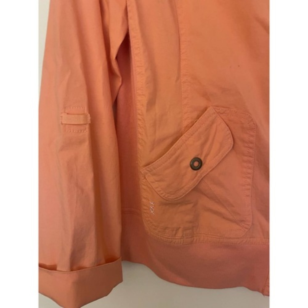 VTG Womens Blast Coral Light Jacket Size Medium Stretch With Pockets Snap Front - Picture 6 of 7